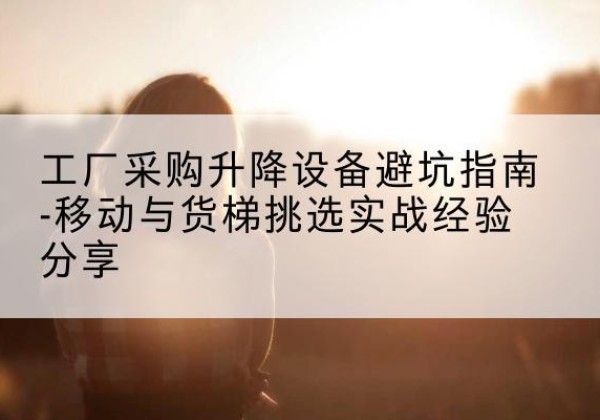 黄州移动式升降机怎么选-工厂采购升降设备避坑指南-移动与货梯挑选实战经验分享